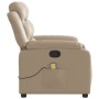 Sillón de masaje reclinable cuero sintético color capuchino de , Sillones - Ref: Foro24-373499, Precio: 244,98 €, Descuento: %