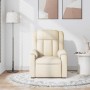 Sillón de masaje reclinable de tela crema de , Sillones - Ref: Foro24-373595, Precio: 257,15 €, Descuento: %