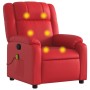 Sillón de masaje reclinable cuero sintético rojo de , Sillones - Ref: Foro24-373534, Precio: 228,34 €, Descuento: %