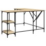 Escritorio madera de ingeniería roble Sonoma 139x139x75 cm de , Escritorios - Ref: Foro24-837588, Precio: 87,39 €, Descuento: %