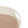 Cestas de almacenaje 2 uds algodón marrón y blanco Ø24x18 cm de , Cestas - Ref: Foro24-358456, Precio: 26,61 €, Descuento: %