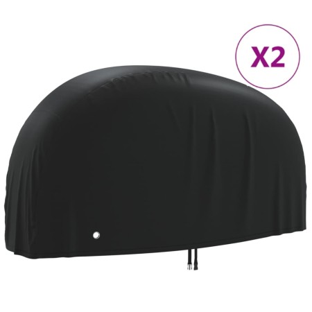 Cubiertas para bicicletas 2 uds tela Oxford 190T 200x85x110 cm de , Fundas para bicicletas - Ref: Foro24-3203408, Precio: 47,...