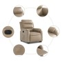 Sillón elevable eléctrico cuero artificial capuchino de , Sillones - Ref: Foro24-3205062, Precio: 342,27 €, Descuento: %
