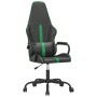 Silla gaming con masaje cuero sintético verde y negro de , Sillones para videojuegos - Ref: Foro24-345560, Precio: 99,30 €, D...