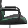 Silla gaming con masaje cuero sintético verde y negro de , Sillones para videojuegos - Ref: Foro24-345560, Precio: 99,30 €, D...