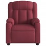 Sillón de masaje reclinable eléctrico tela rojo tinto de , Sillones - Ref: Foro24-3205307, Precio: 280,09 €, Descuento: %
