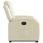 Sillón reclinable elevable eléctrico de cuero sintético crema de , Sillones - Ref: Foro24-3205057, Precio: 355,27 €, Descuent...