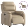 Sillón reclinable eléctrico de cuero sintético color capuchino de , Sillones - Ref: Foro24-3205034, Precio: 253,12 €, Descuen...