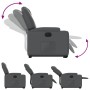 Sillón reclinable elevable eléctrico de cuero sintético gris de , Sillones - Ref: Foro24-3204447, Precio: 357,56 €, Descuento: %