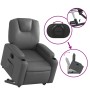 Sillón reclinable elevable eléctrico de cuero sintético gris de , Sillones - Ref: Foro24-3204447, Precio: 357,56 €, Descuento: %