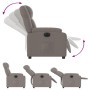 Sillón reclinable eléctrico tela gris taupé de , Sillones - Ref: Foro24-3205186, Precio: 278,94 €, Descuento: %