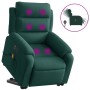 Sillón masaje reclinable elevable terciopelo verde oscuro de , Sillones - Ref: Foro24-3205127, Precio: 362,06 €, Descuento: %