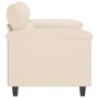 Sofá de 2 plazas de tela de microfibra beige 120 cm de , Sofás - Ref: Foro24-359560, Precio: 266,38 €, Descuento: %