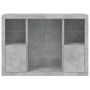 Aparador con luz LED 3 pzas madera de ingeniería gris hormigón de , Aparadores - Ref: Foro24-3209131, Precio: 201,60 €, Descu...
