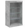 Aparador con luz LED 3 pzas madera de ingeniería gris hormigón de , Aparadores - Ref: Foro24-3209131, Precio: 201,60 €, Descu...