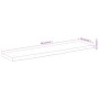 Estante pared rectangular madera acacia borde vivo 120x30x3,8cm de , Tableros para mesas - Ref: Foro24-370290, Precio: 91,94 ...