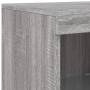 Aparador con luz LED 3 pzas madera de ingeniería gris Sonoma de , Aparadores - Ref: Foro24-3209119, Precio: 262,56 €, Descuen...