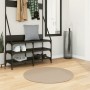 Alfombra de pelo corto suave lavable HUARTE arena Ø 80 cm de , Alfombras - Ref: Foro24-375065, Precio: 27,65 €, Descuento: %