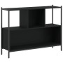 Estantería madera de ingeniería negra 102x28x77,5 cm de , Librerías y estanterías - Ref: Foro24-838898, Precio: 64,05 €, Desc...