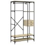 Armario cajones madera ingeniería roble Sonoma 100x40x180 cm de , Armarios roperos - Ref: Foro24-838949, Precio: 139,97 €, De...