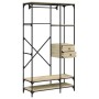 Armario cajones madera ingeniería roble Sonoma 100x40x180 cm de , Armarios roperos - Ref: Foro24-838949, Precio: 139,97 €, De...