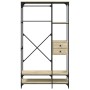 Armario cajones madera ingeniería roble Sonoma 100x40x180 cm de , Armarios roperos - Ref: Foro24-838949, Precio: 139,97 €, De...