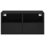 Mueble de TV de pared madera de ingeniería negro 60x30x30 cm de , Muebles TV - Ref: Foro24-836856, Precio: 44,73 €, Descuento: %