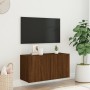 Mueble para TV de pared roble marrón 80x30x41 cm de , Muebles TV - Ref: Foro24-836964, Precio: 55,22 €, Descuento: %