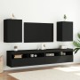 Muebles TV de pared 2 uds madera ingeniería negro 40,5x30x60 cm de , Muebles TV - Ref: Foro24-836913, Precio: 71,75 €, Descue...