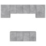 Muebles de TV de pared 6 pzas madera ingeniería gris hormigón de , Muebles TV - Ref: Foro24-3216442, Precio: 196,14 €, Descue...