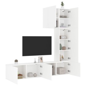 Muebles de TV de pared 5 piezas madera de ingeniería blanco de , Muebles TV - Ref: Foro24-3216482, Precio: 271,25 €, Descuent...