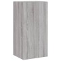 Muebles TV pared con LED 4 pzas madera ingeniería gris Sonoma de , Muebles TV - Ref: Foro24-3216823, Precio: 188,83 €, Descue...