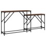 Mesas consola apilables 2 pzas madera ingeniería marrón roble de , Mesas auxiliares - Ref: Foro24-837806, Precio: 45,11 €, De...
