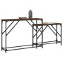 Mesas consola apilables 2 pzas madera ingeniería marrón roble de , Mesas auxiliares - Ref: Foro24-837806, Precio: 45,11 €, De...