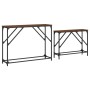 Mesas consola apilables 2 pzas madera ingeniería marrón roble de , Mesas auxiliares - Ref: Foro24-837806, Precio: 45,11 €, De...