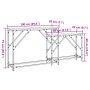 Mesas consola apilables 2 pzas madera ingeniería marrón roble de , Mesas auxiliares - Ref: Foro24-837806, Precio: 45,11 €, De...