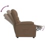 Sillón reclinable de tela marrón de , Sillones - Ref: Foro24-344894, Precio: 215,23 €, Descuento: %