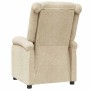 Sillón reclinable de tela crema de , Sillones - Ref: Foro24-340180, Precio: 237,05 €, Descuento: %