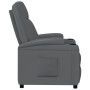 Sillón reclinable de cuero sintético gris antracita de , Sillones - Ref: Foro24-348416, Precio: 199,11 €, Descuento: %