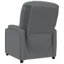 Sillón reclinable de cuero sintético gris antracita de , Sillones - Ref: Foro24-348416, Precio: 199,11 €, Descuento: %