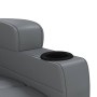 Sillón reclinable de cuero sintético gris antracita de , Sillones - Ref: Foro24-348416, Precio: 199,11 €, Descuento: %