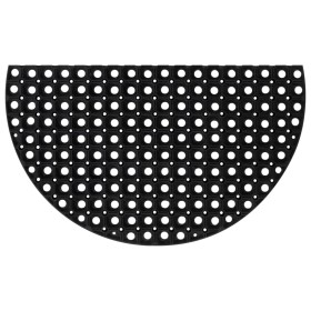 Felpudo semicircular de goma 45x75 cm de , Felpudos - Ref: Foro24-155656, Precio: 17,05 €, Descuento: %
