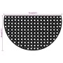 Felpudo semicircular de goma 45x75 cm de , Felpudos - Ref: Foro24-155656, Precio: 17,05 €, Descuento: %