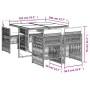 Set comedor de jardín 5 piezas con cojines ratán sintético gris de , Conjuntos de jardín - Ref: Foro24-3210896, Precio: 322,7...