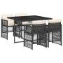 Set de muebles jardín 5 pzas con cojines ratán sintético negro de , Conjuntos de jardín - Ref: Foro24-3210894, Precio: 308,33...