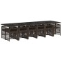 Set muebles de jardín 13 pzas y cojines ratán sintético marrón de , Conjuntos de jardín - Ref: Foro24-3210945, Precio: 985,53...