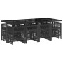 Set comedor de jardín con cojines 13 pzas ratán sintético negro de , Conjuntos de jardín - Ref: Foro24-3210979, Precio: 668,7...
