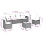 Juego de sofás de jardín 7 piezas con cojines ratán PE marrón de , Sofás modulares de exterior - Ref: Foro24-3251160, Precio:...
