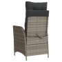 Sillones reclinables jardín con reposapiés 2 uds ratán PE gris de , Sillas de jardín - Ref: Foro24-365291, Precio: 253,72 €, ...