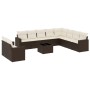 Set de sofás de jardín 11 pzas cojines ratán sintético marrón de , Sofás modulares de exterior - Ref: Foro24-3251520, Precio:...